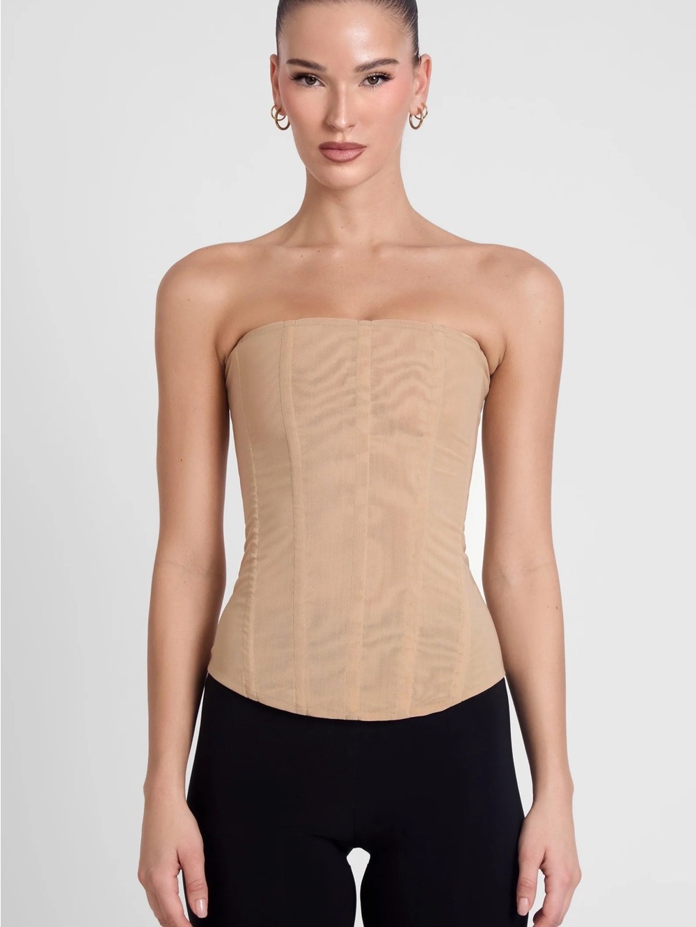 Strapless Seamless Nude Corset Top